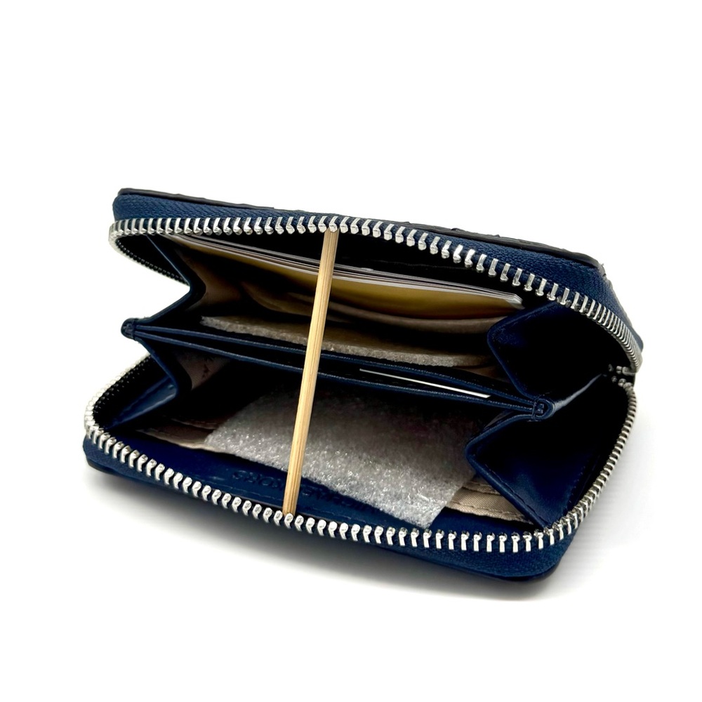 Michael Kors Medium ZA Card Case Wallet Navy Blue Multi - Picture 7 of 8